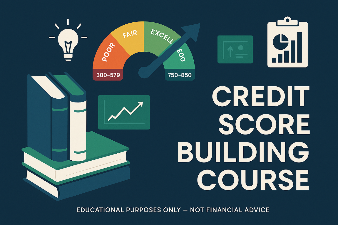 this is a course on how to build your credit score it is for educational purposes only and not financial advice